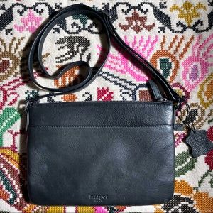 Margot New York Black Leather Crossbody Purse Like New⚡️
